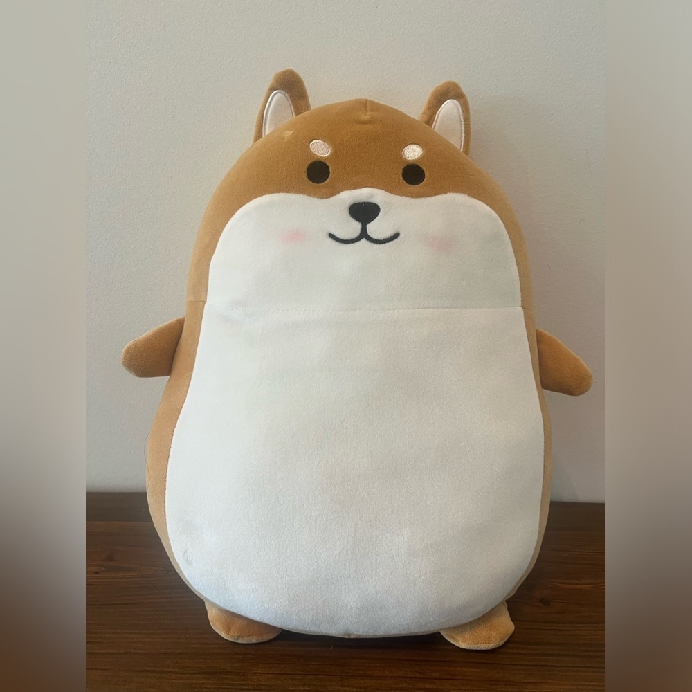 Soft Shiba Inu Plush Cuddle Pillow Cute Dog